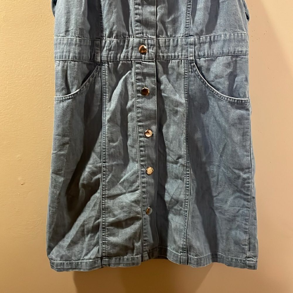 Free People Sami Point Collar Mini Denim Dress - Picture 6 of 13